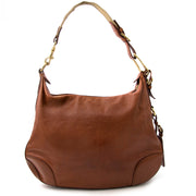 koop online jouw tweedehands Ralph Lauren Brown Leather Hobo Bag