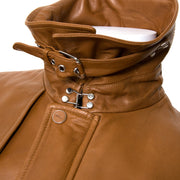 buy Ralph Lauren Cognac Leather Jacket - Size 14 at labellov for the best price