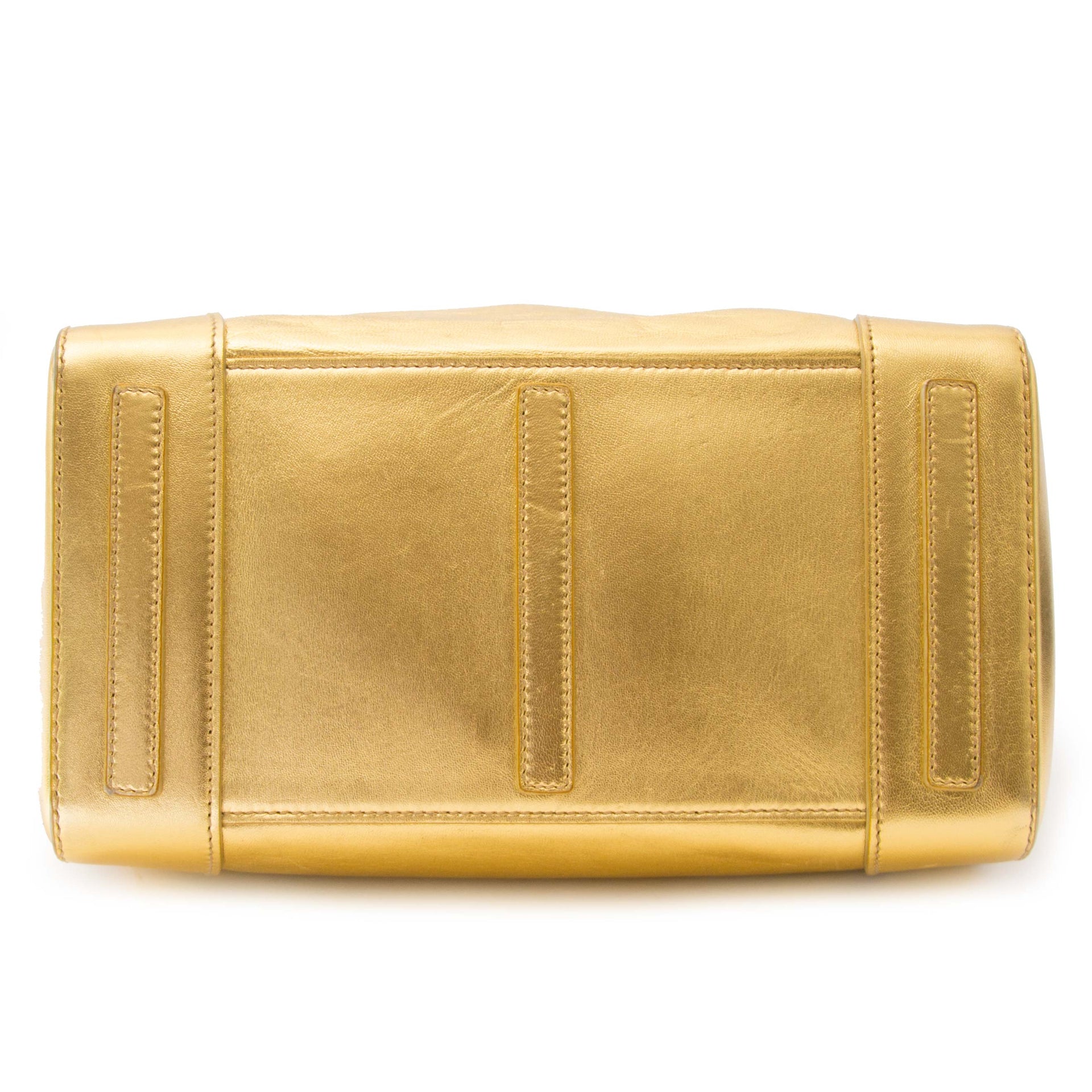 Acheter secur en ligne votre Ralph Lauren Gold Leather Ricky Bag pour le meilleur prix chez Labellov à Anvers