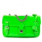 Buy an authentic secondhand Ralph Lauren bright green ricky chain bag at the right price at LabelLOV vintage webshop. Safe and secure online shopping.