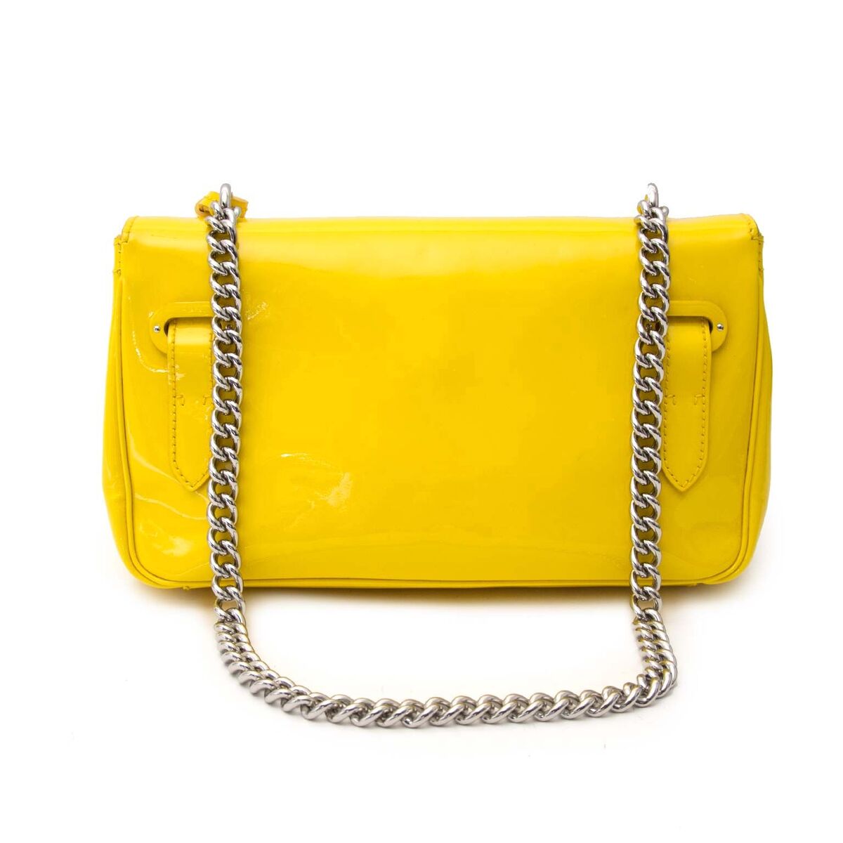 Achetez authentique seconde main Ralph Lauren sac de main dans le couleur jaune pour le bon prix chez LabelLOV.