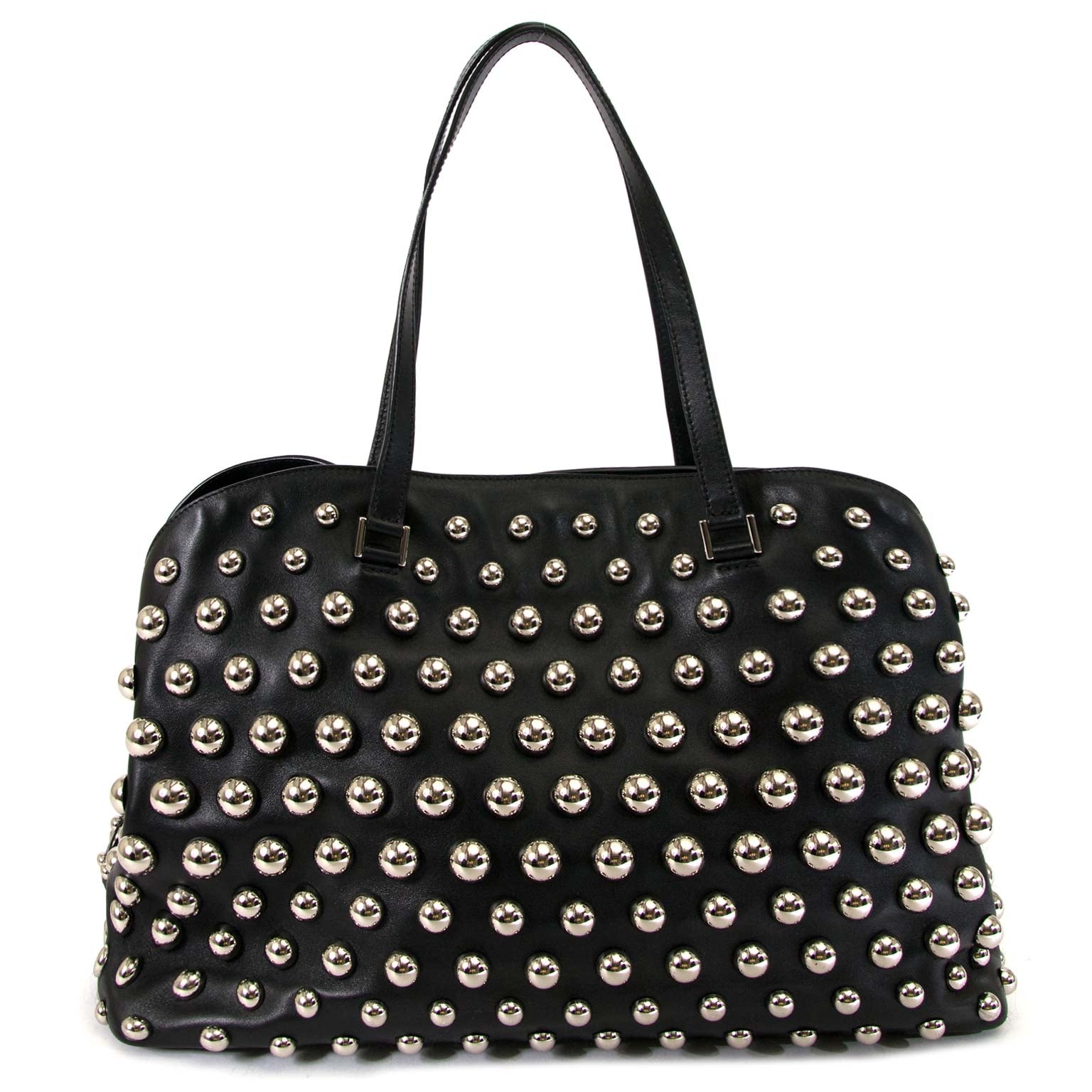 RED Valentino Black Studded Bag for sale at Labellov secondhand luxury webshop in Antwerp, Belgium