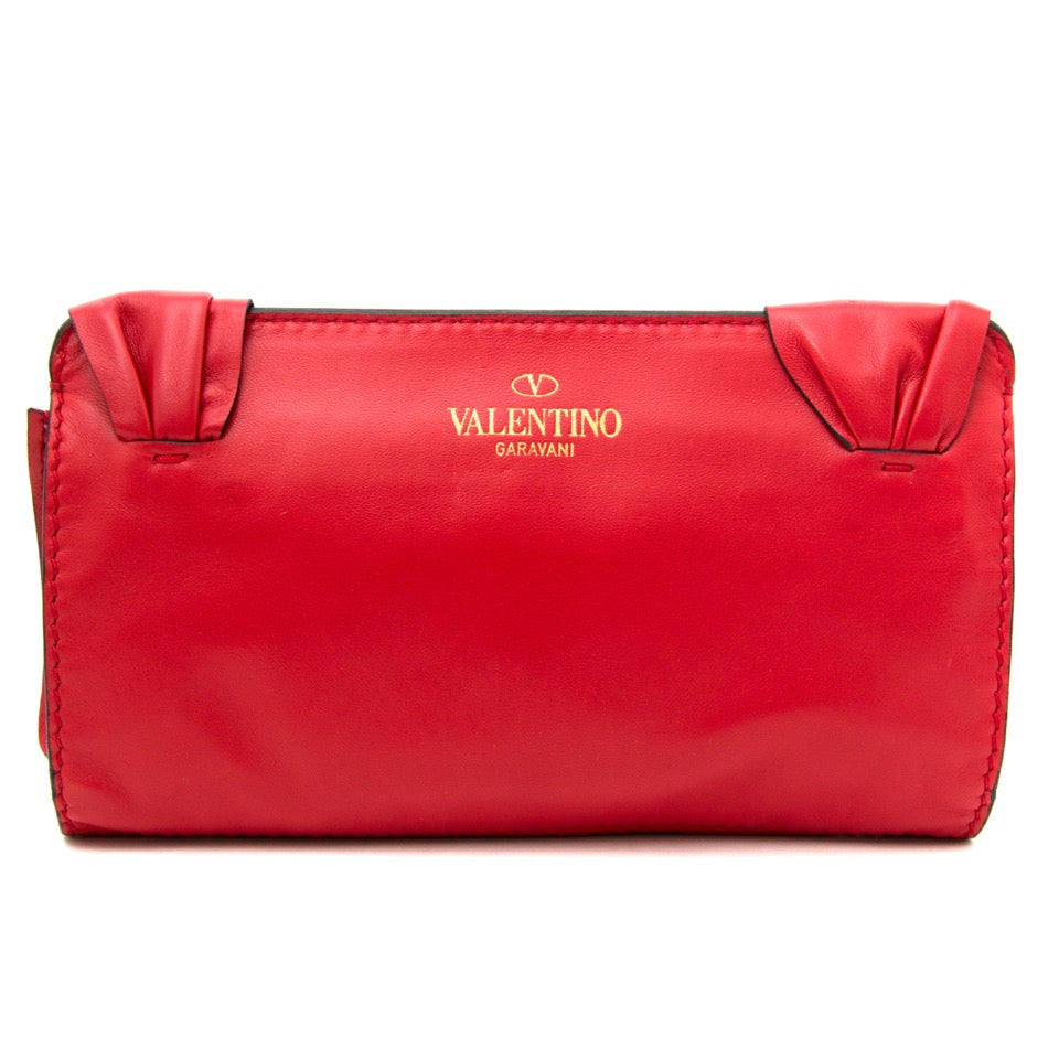 Valentino Leather Bow Clutch online te koop bij Labellov Antwerpen