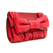 Brand new 2016 Valentino Leather Bow Clutch discounted online