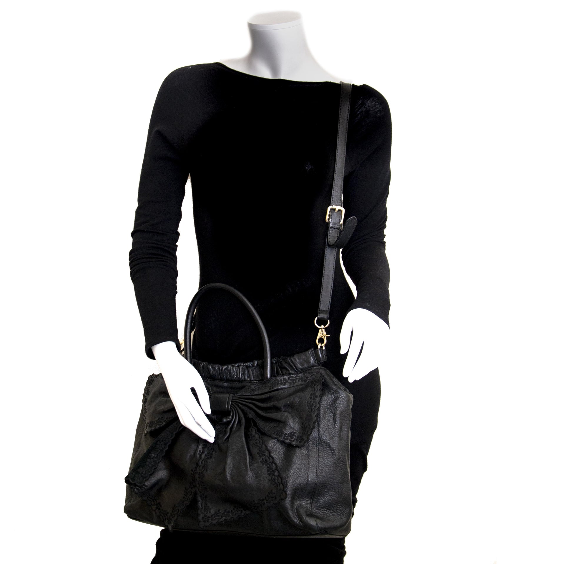 Red Valentino Black Bow Bag
