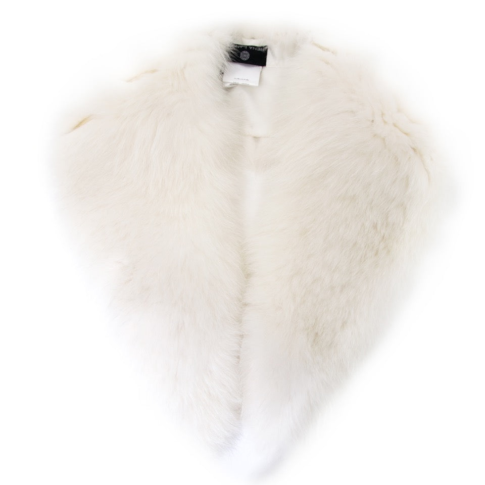 Brand new Rena Lange White Fur Collar online available for the best price