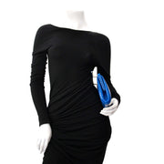koop veilig online jou tweedehands Ralph Lauren Electric Blue Python Clutch