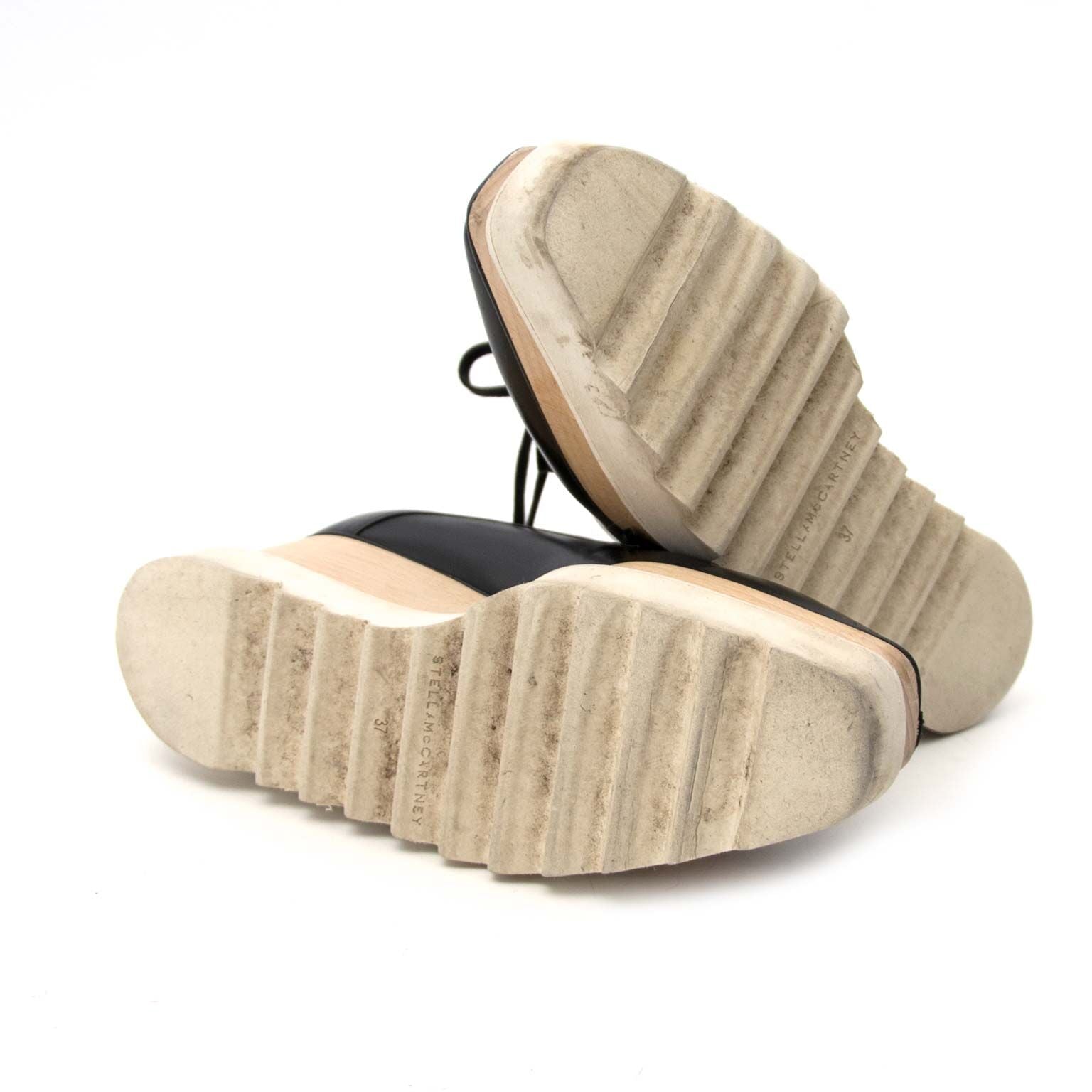 Stella McCartney　Elyse　エリスクラシック　37　ウッド Stella McCartney Black Elyse Shoes - Size 37 – Labellov