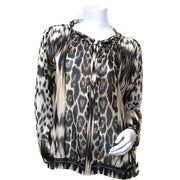 roberto cavalli leopard silk blouse now for sale at labellov vintage fashion webshop belgium