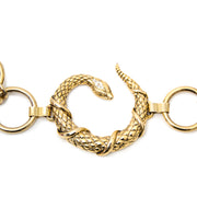 Bent u opzoek naar een Roberto Cavalli Gold Snake Chain Belt?