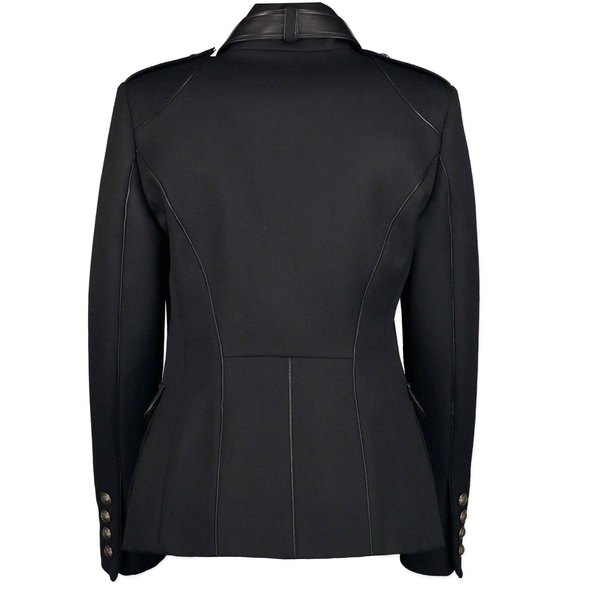 Roberto Cavalli Black Wool Military jacket - Size IT 42