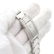 Shop safe online aan de beste prijs Rolex Light Blue Oyster Perpetual Datejust Silver Watch