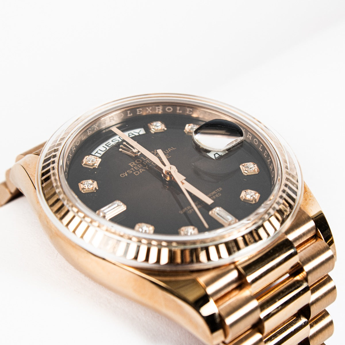 Rolex Day Date 36 Everose Gold 128235