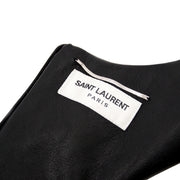 koop uw saint laurent zwarte lederen jurk bij labellov.com tegen de beste prijs