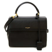 skip the waitinglist shop your Saint Laurent Black Calfskin Moujik Top Handle Bag safe online