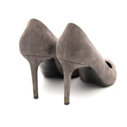 Saint Laurent Grey Suede Heels best price like new