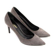 koop veilig online aan de beste prijs Saint Laurent Grey Suede Heels