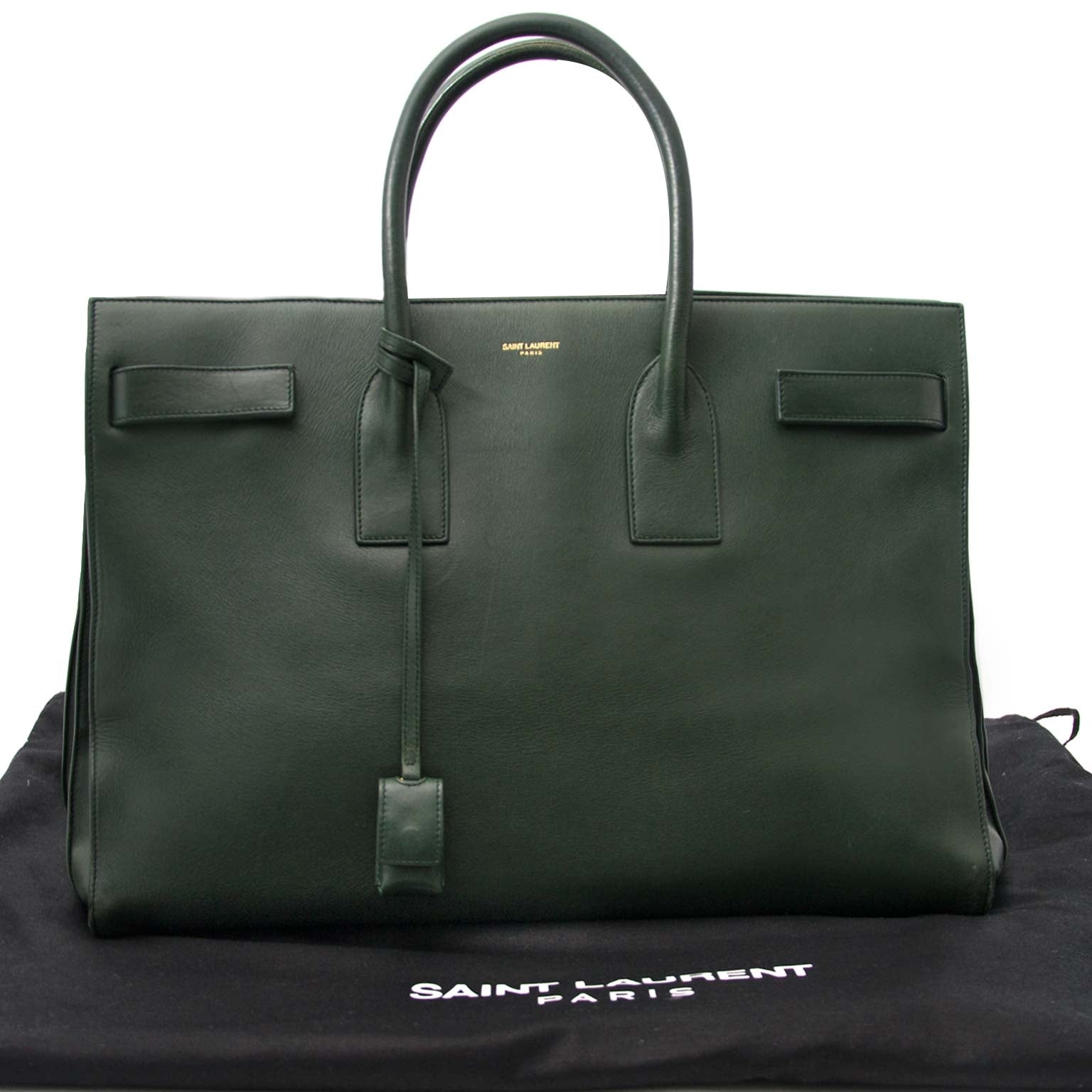 Saint Laurent Dark Green Sac De Jour Bag online tegen de beste prijs