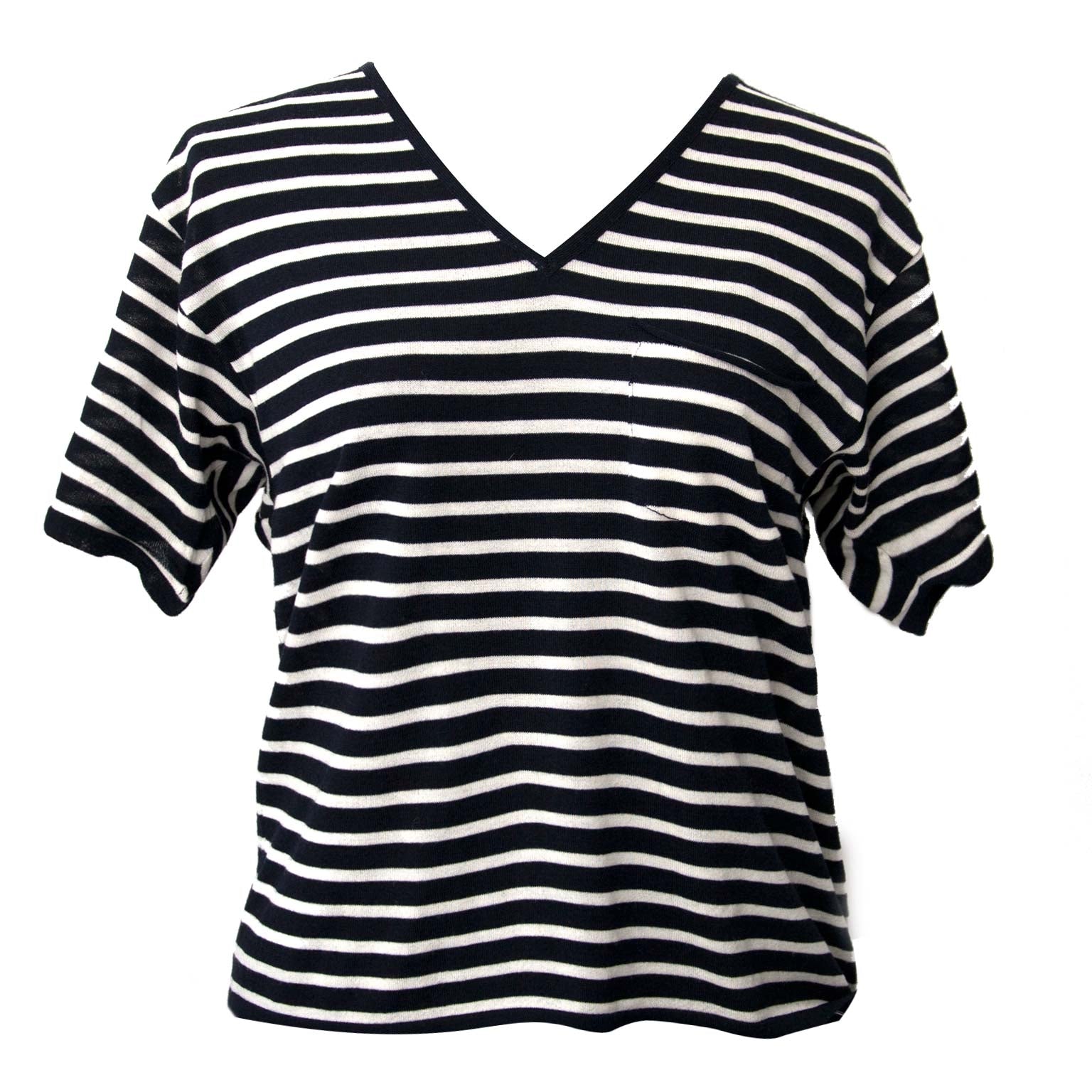 acheter en ligne seconde main Saint Laurent Striped T-Shirt