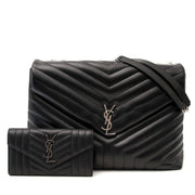 comme neuf sac a main Saint Laurent Large Lou Lou bag + Wallet pour le meilleur prix