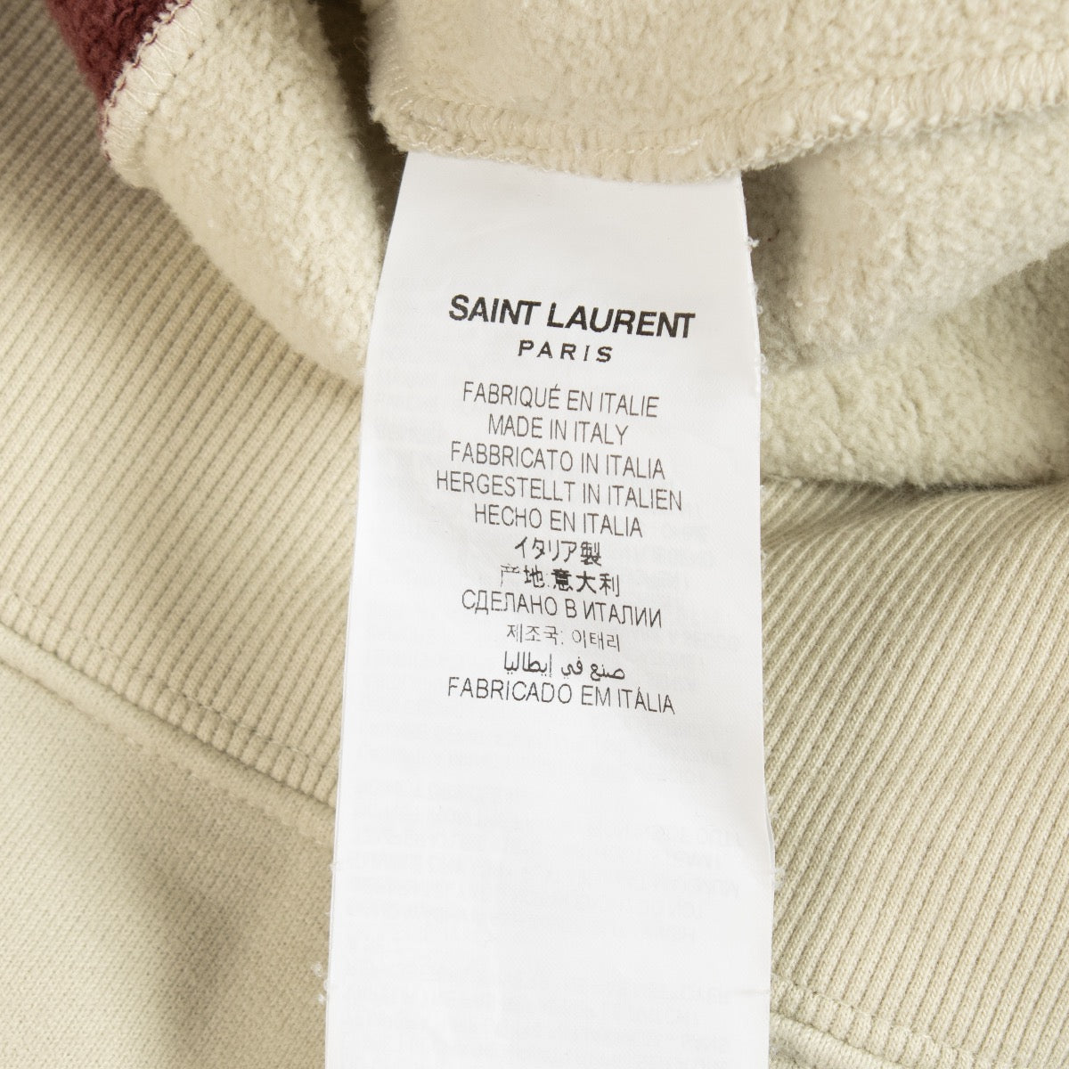 shop 100% authentic second hand Saint Laurent Beige Hoodie - Size S on Labellov.com