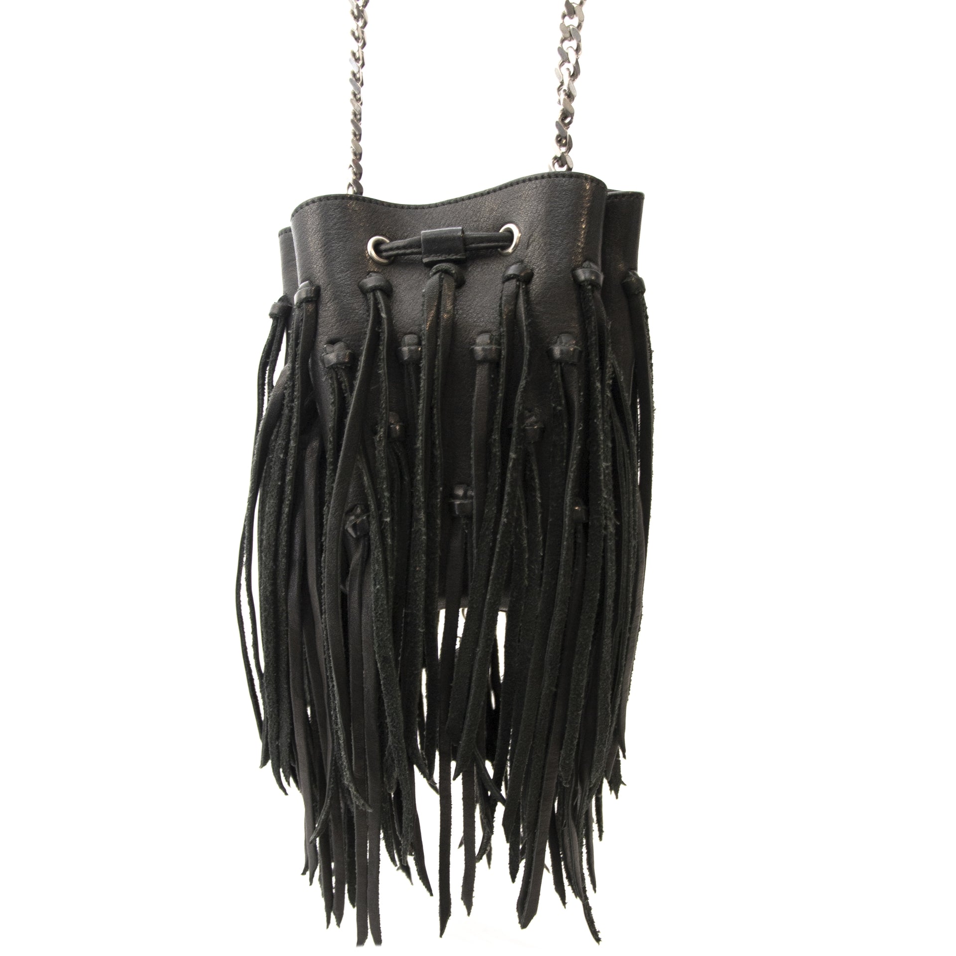 shop safe online secondhand Yves Saint Laurent Black Bucket Bag