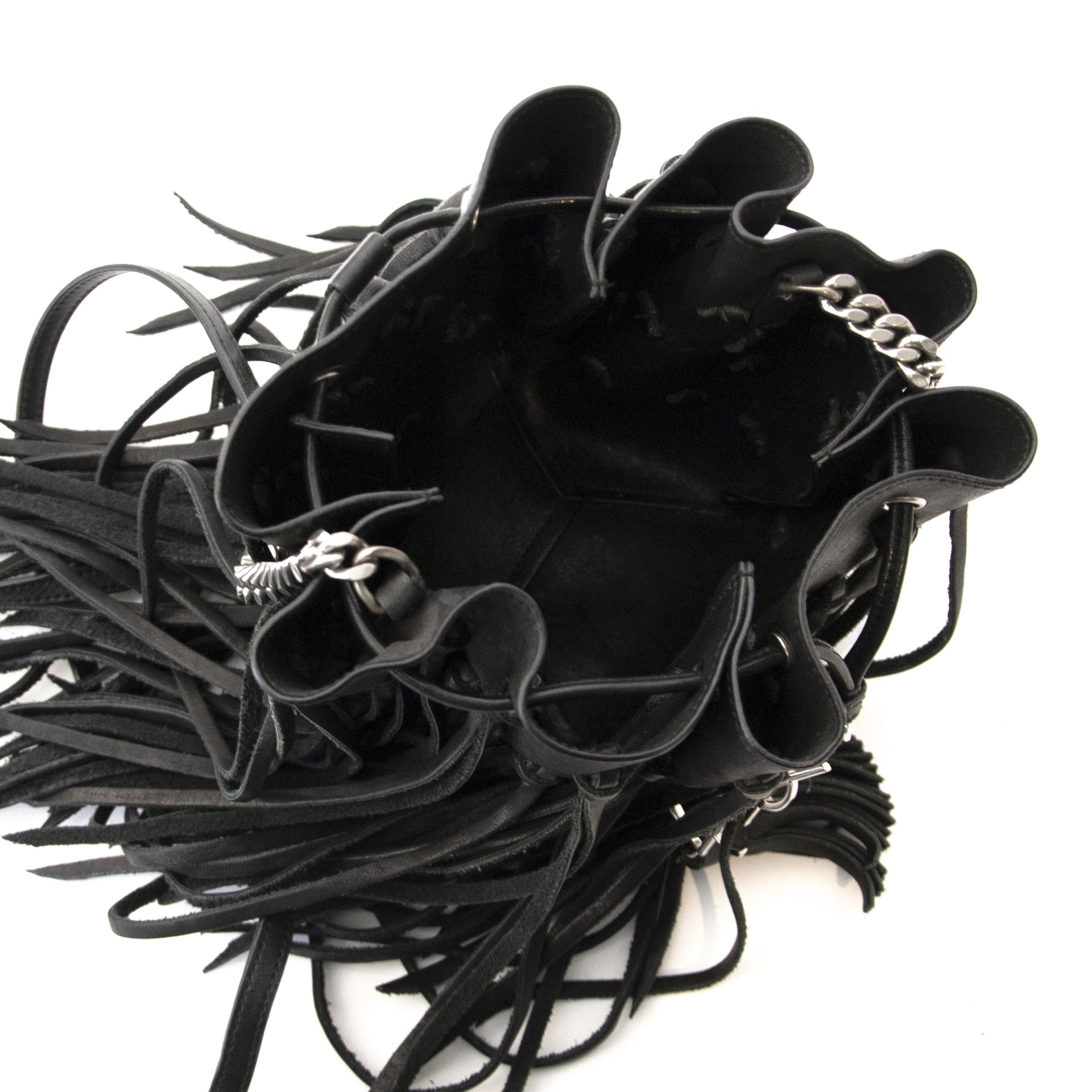 skip the waitinglist shop safe online your secondhand Yves Saint Laurent Black Bucket Bag