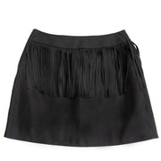 Koop authentieke tweedehands Yves Saint Laurent Black Fringe Skirt - size 36 bij webshop LabelLOV