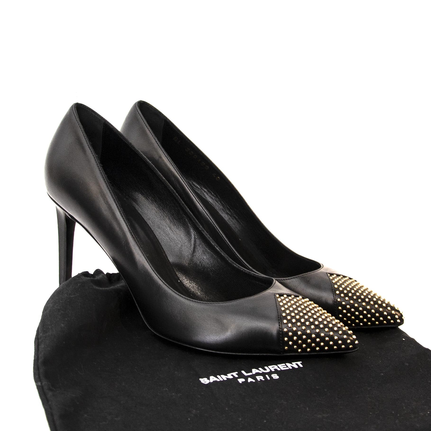 We buy and sell your authentic Saint Laurent Black Studded Pumps in Size 40