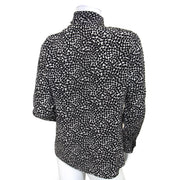koop Saint Laurent Silk Black And White Blouse - Size FR 40 bij labellov aan de beste prijs