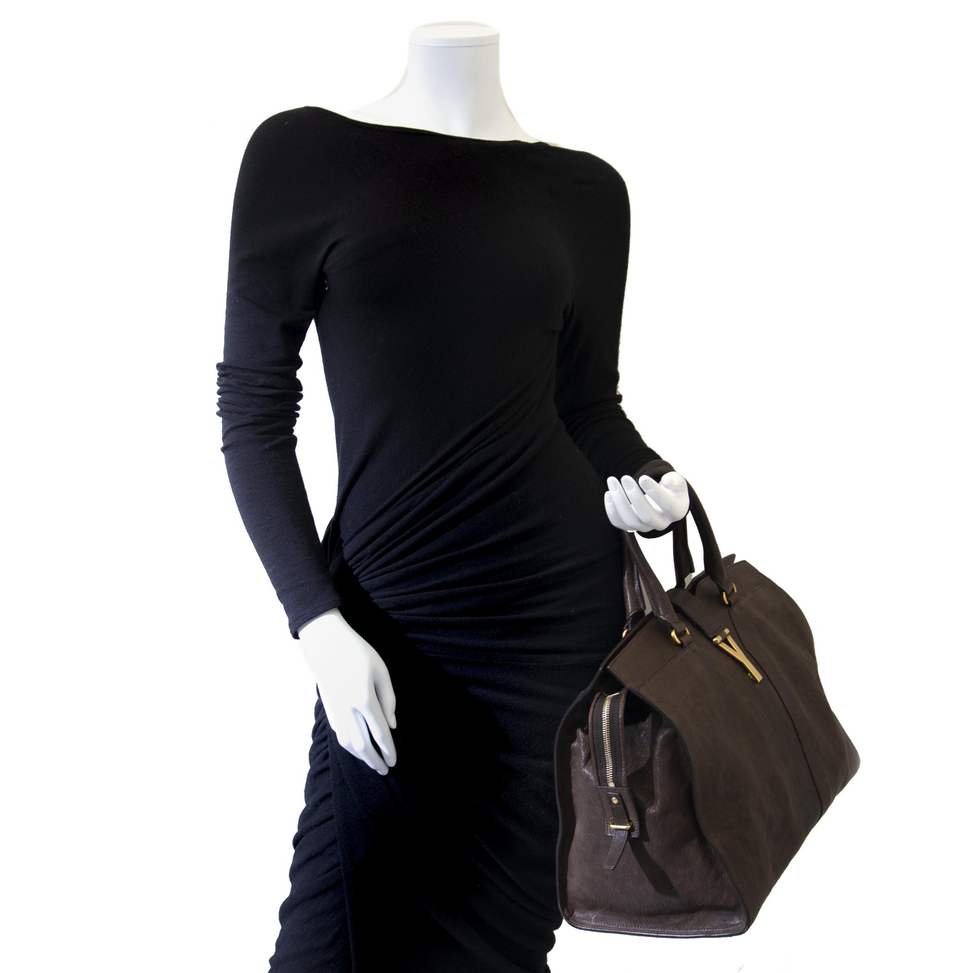 Are you interested in an authentic Saint Laurent Brown Cabas Y Tote?