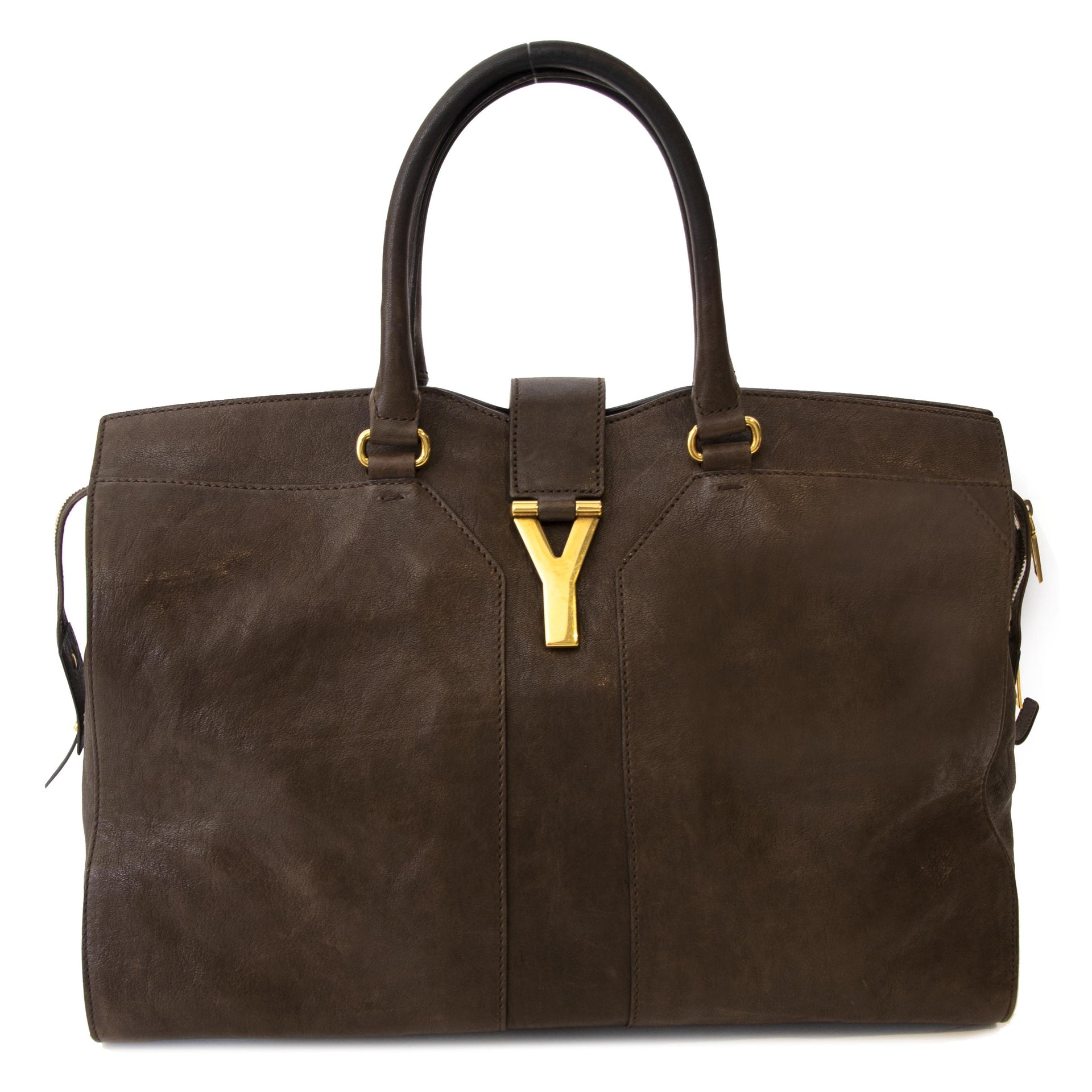 Saint Laurent Brown Cabas Y Tote for the best price at Labellov secondhand luxury