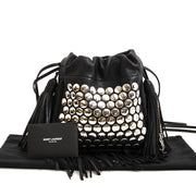 Authentieke tweedehands Saint Laurent Studded Bucket Bag online winkelen LabelLOV