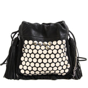 Authentic secondhand Saint Laurent Studded Bucket Bag online shopping LabelLOV