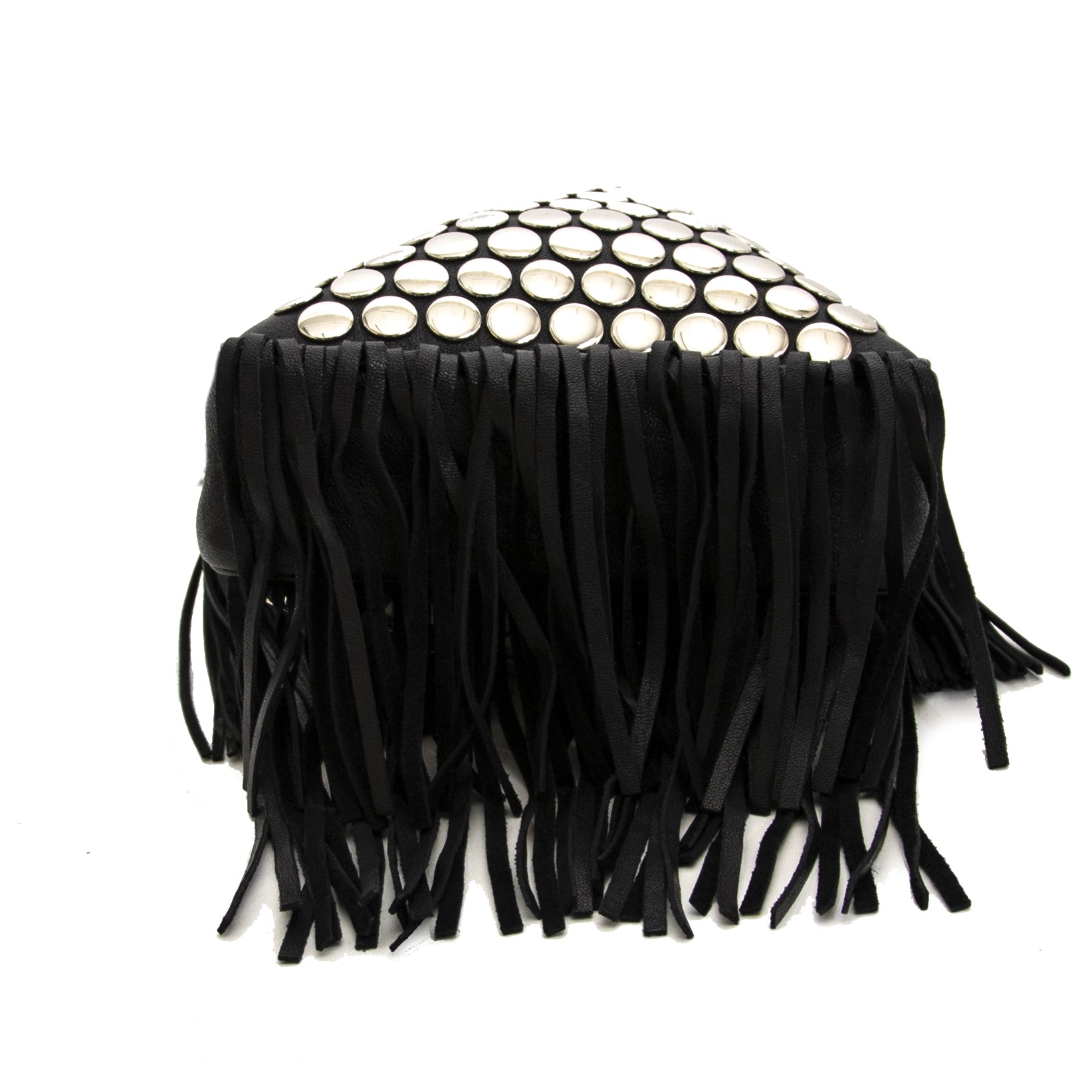 Authentic secondhand Saint Laurent Studded Bucket Bag online shopping LabelLOV