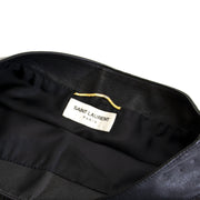 Saint Laurent Black Sweater Leather Collar - Size XS