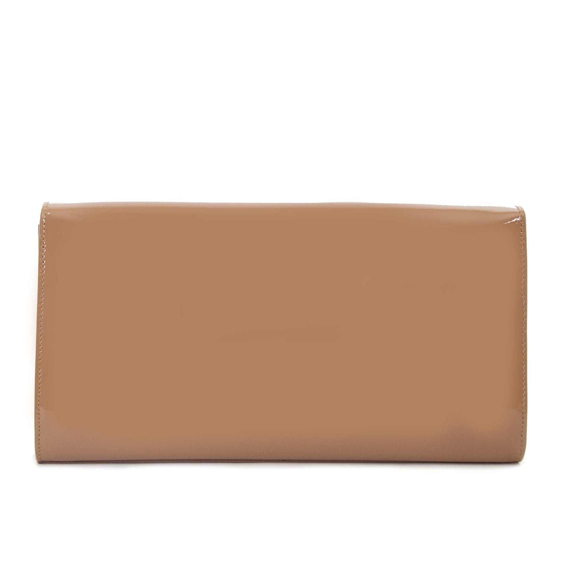 Yves Saint Laurent Patent Belle De Jour Large Clutch now for sale at labellov vintage fashion webshop belgium