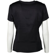 YSL Crystal Black Logo Tshirt