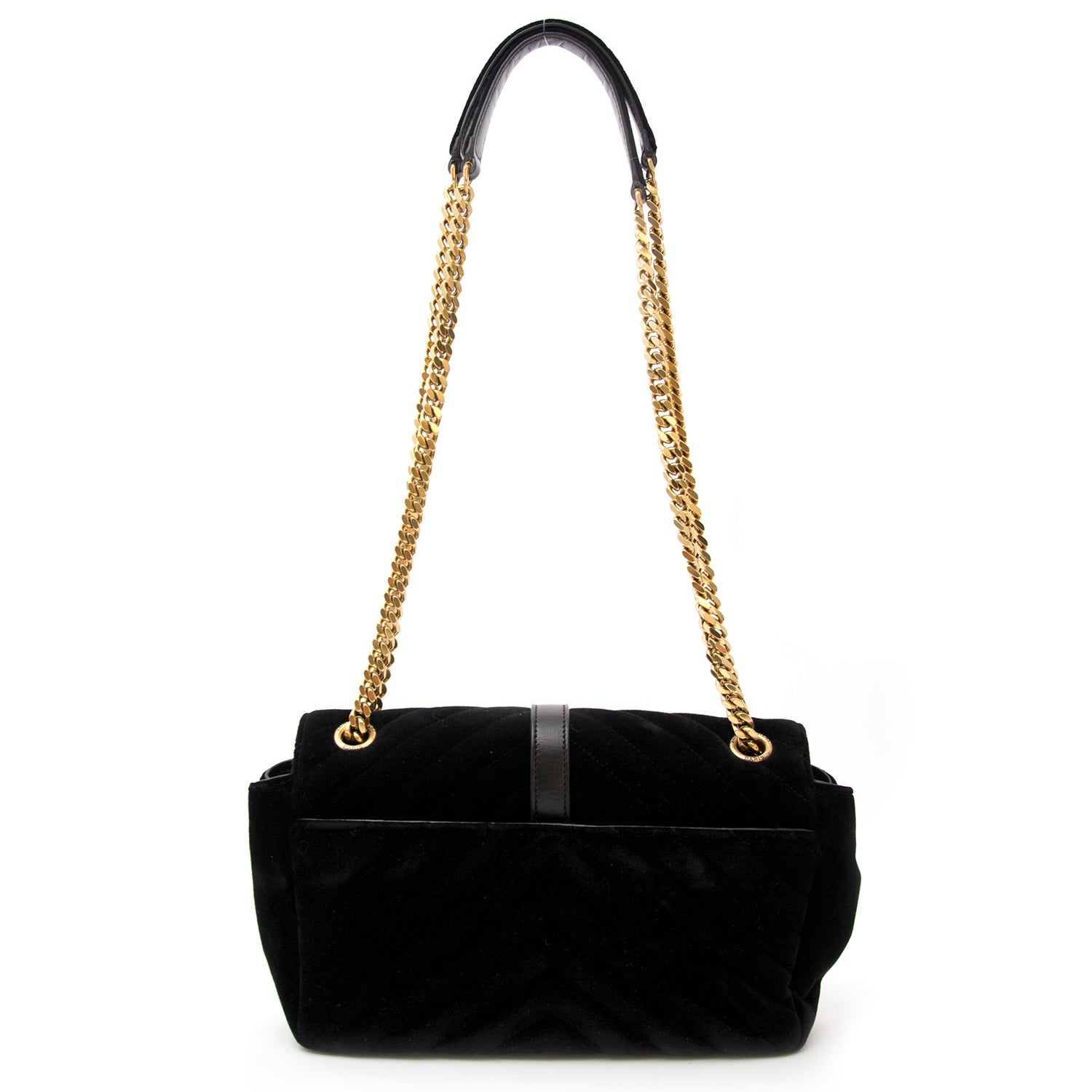 Op zoek naar een designer handtas? Koop uw gloednieuwe Saint Laurent Velvet College Bag met korting.