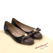 Salvatore Ferragamo Two Tone Patent Flats - size 37