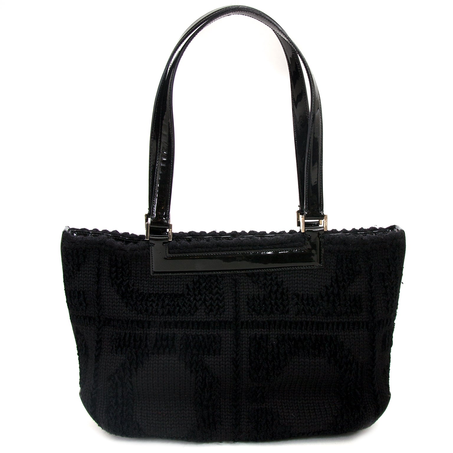 Salvatore Ferragamo Black Shoulder Bag now for sale at labellov vintage fashion webshop belgium