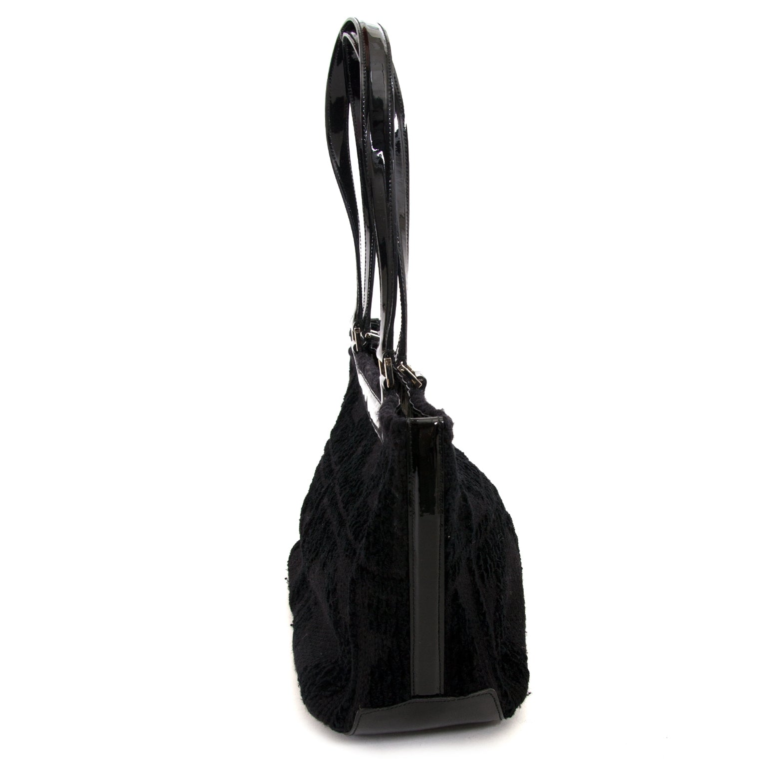 Salvatore Ferragamo Black Shoulder Bag now for sale at labellov vintage fashion webshop belgium