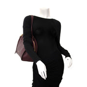 buy safe and secure online at labellov.com for the best price salvatore ferragamo burgundy minimalist tote