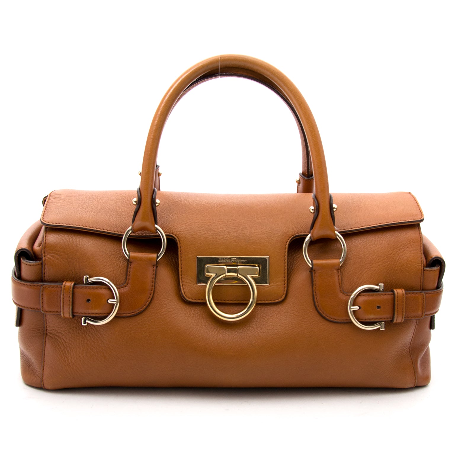 acheter enligne pour le meilleur prix Salvatore Ferragamo Sofia Cognac Handbag