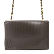 buy Salvatore Ferragamo Grey Leather Ginny Crossbody Bag at labellov for the best price