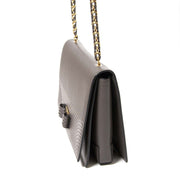 buy Salvatore Ferragamo Grey Leather Ginny Crossbody Bag at labellov