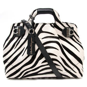 Salvatore Ferragamo 'W' Bag Zebra Pony Hair for sale online
