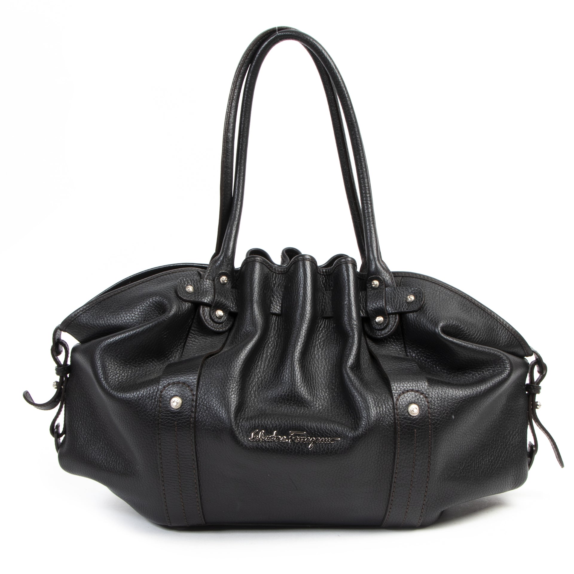Salvatore Ferragamo Black Shoulder Bag for the best price at Labellov secondhand luxury