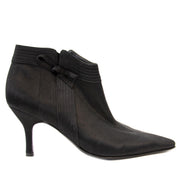 Salvatore Ferragamo Black Satin Ankle Boots Size 36,5 at Labellov. Antwerp