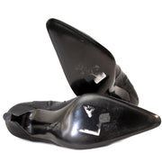 Secondhand Salvatore Ferragamo Black Satin Ankle Boots - Size 36,5